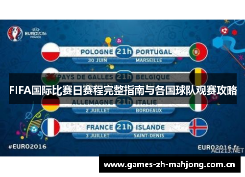 FIFA国际比赛日赛程完整指南与各国球队观赛攻略 FIFA国际比赛日赛程完整指南与各国球队观赛攻略